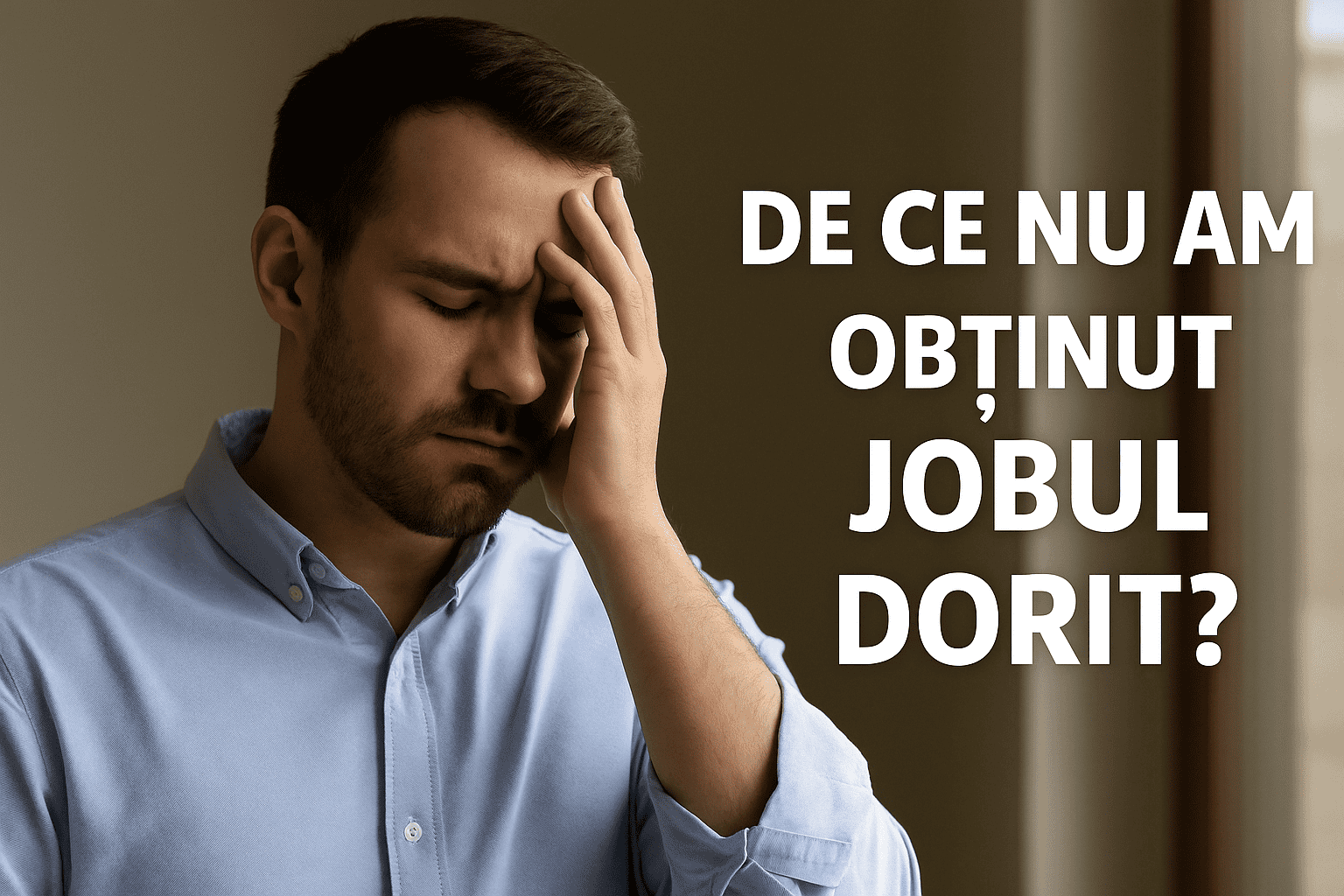 Om gânditor pe două drumuri – subconștientul blochează obținerea jobului dorit