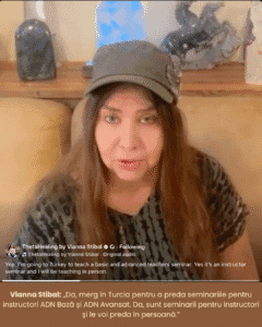 Vianna Stibalconfirmă pe Facebook și Instagram că vine în Turcia la Istanbul să predea în persoană cursurile pentru instructori ThetaHealing ADN Bază și ADN Avansat